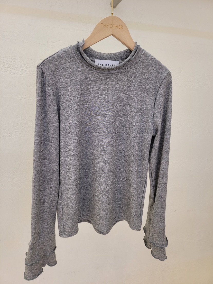 THE OTHER韓國代購㊣女裝新款25秋冬休閑真品人氣長袖T恤雙層THE OTHER長袖T恤圖色2