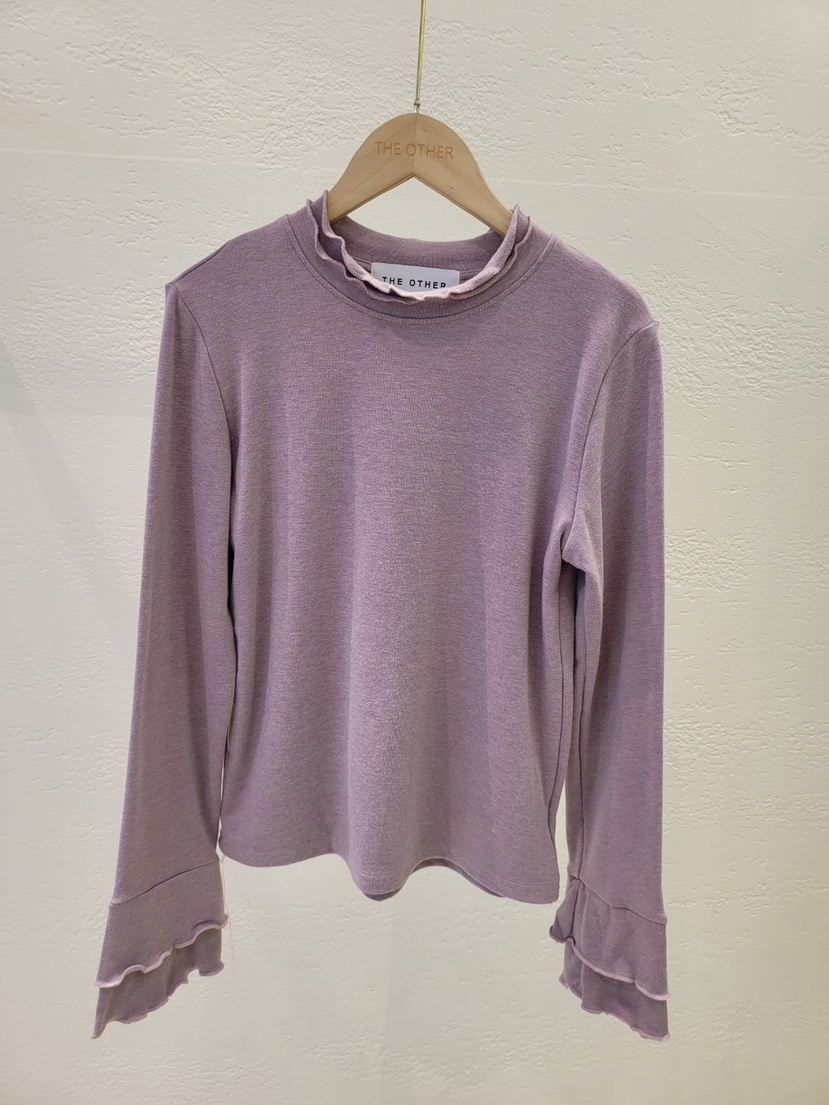 THE OTHER韓國代購㊣女裝新款25秋冬休閑真品人氣長袖T恤雙層THE OTHER長袖T恤圖色4
