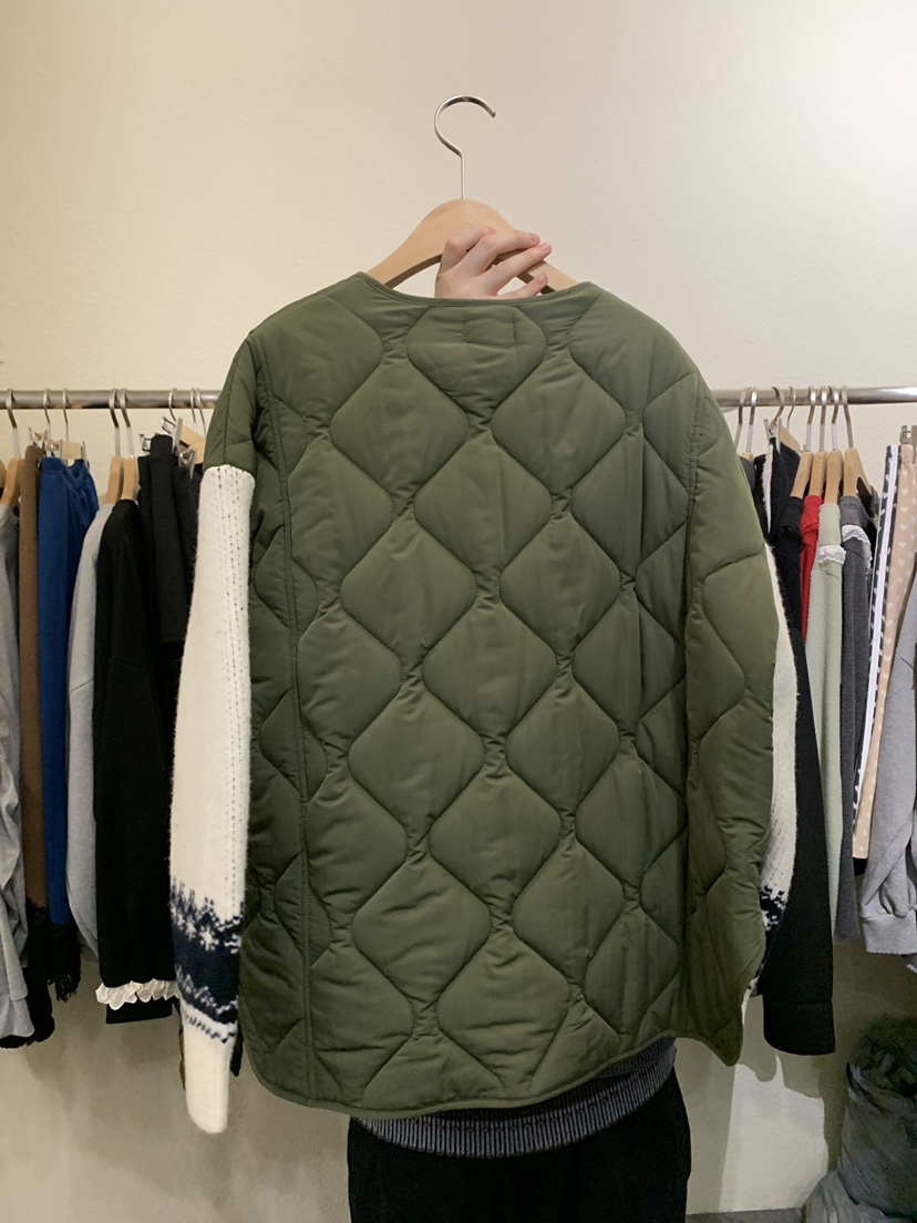 JUPITER東大門㊣實拍女裝新款熱賣休閑人氣推薦短款棉服絎縫JUPITER短款棉服