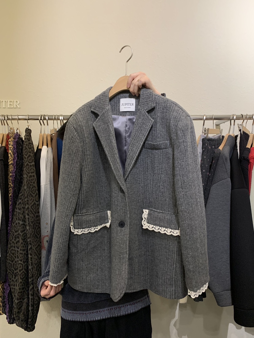JUPITER韓國代購㊣女裝新款熱賣休閑人氣時尚25秋冬推薦夾克JUPITER夾克圖色1
