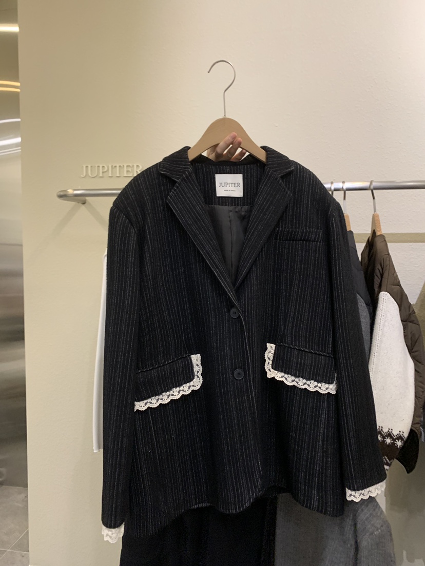 JUPITER韓國代購㊣女裝新款熱賣休閑人氣時尚25秋冬推薦夾克JUPITER夾克圖色2