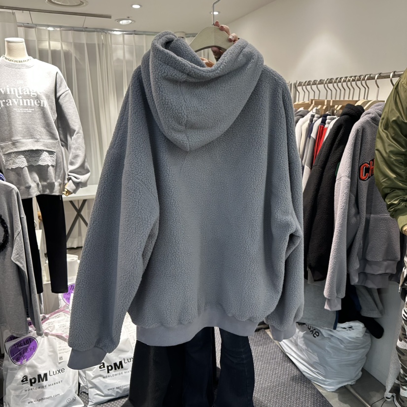 THE LOT韓國代購㊣女士新品推薦真品25秋冬熱賣衛衣加絨羊毛THE LOT/	LOT衛衣