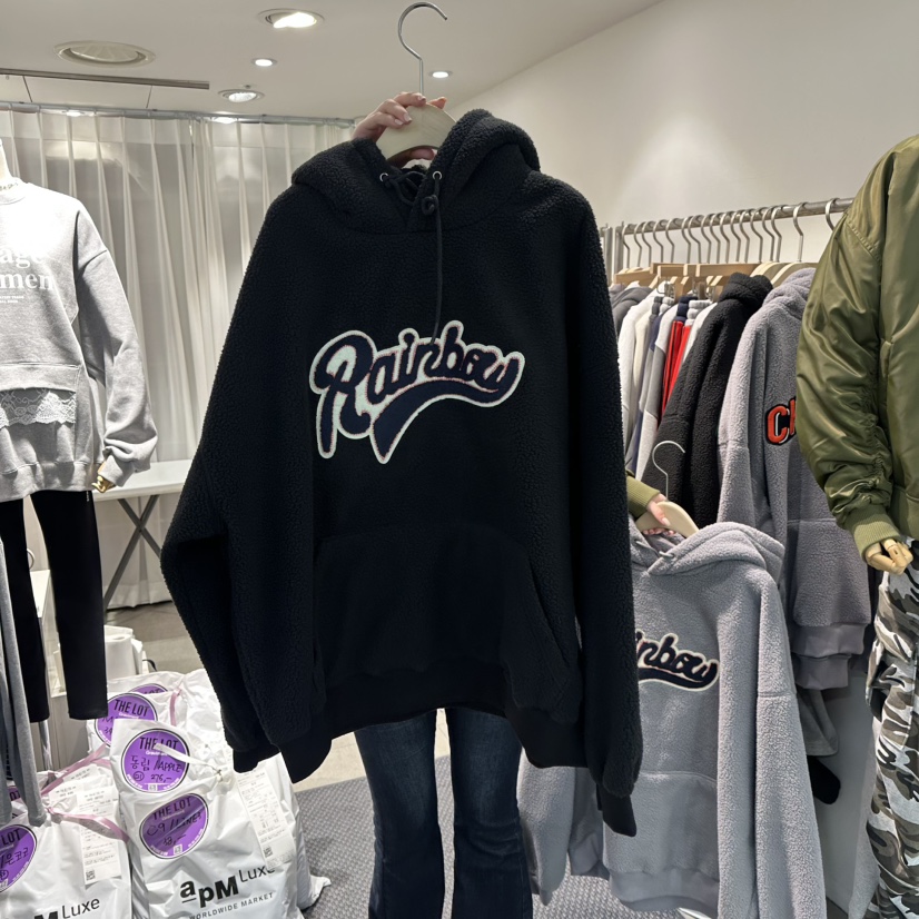 THE LOT韓國代購㊣女士新品推薦真品25秋冬熱賣衛衣加絨羊毛THE LOT/	LOT衛衣圖色2