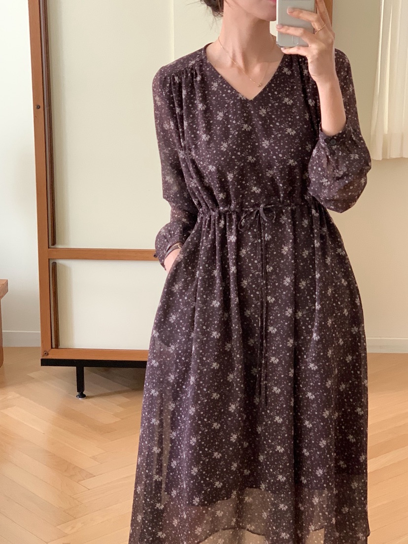 TERRACE東大門㊣實拍女士新品25秋冬職業真品時尚熱賣連衣裙TERRACE連衣裙