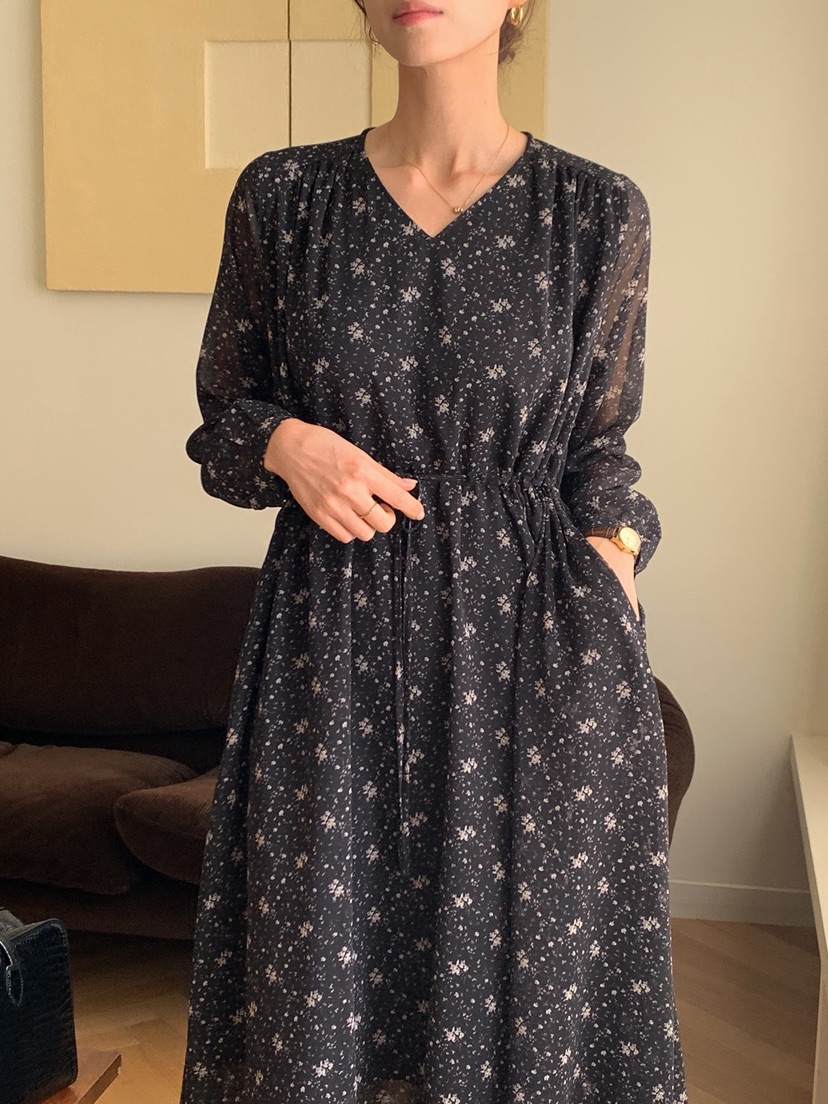 TERRACE東大門㊣實拍女士新品25秋冬職業真品時尚熱賣連衣裙TERRACE連衣裙