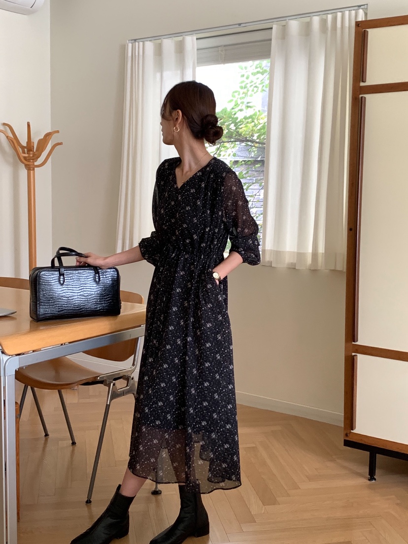 TERRACE東大門㊣實拍女士新品25秋冬職業真品時尚熱賣連衣裙TERRACE連衣裙