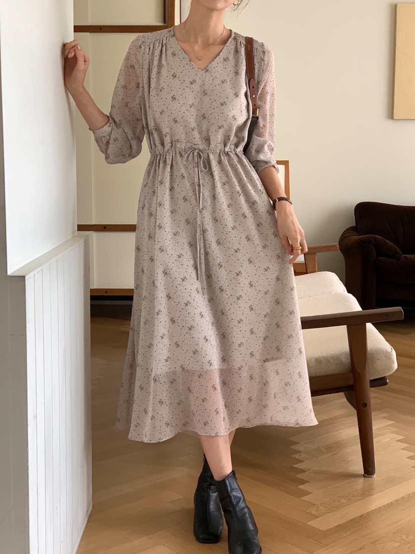 TERRACE東大門㊣實拍女士新品25秋冬職業真品時尚熱賣連衣裙TERRACE連衣裙