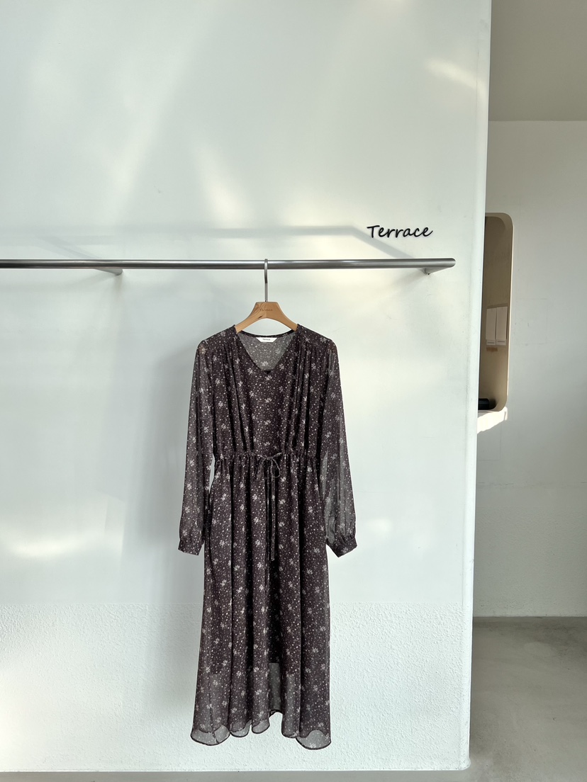 TERRACE東大門㊣實拍女士新品25秋冬職業真品時尚熱賣連衣裙TERRACE連衣裙圖色2