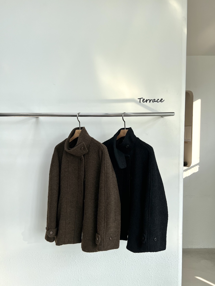 TERRACE韓國直郵㊣女裝新品職業時尚熱賣25秋冬人氣夾克羊毛TERRACE夾克
