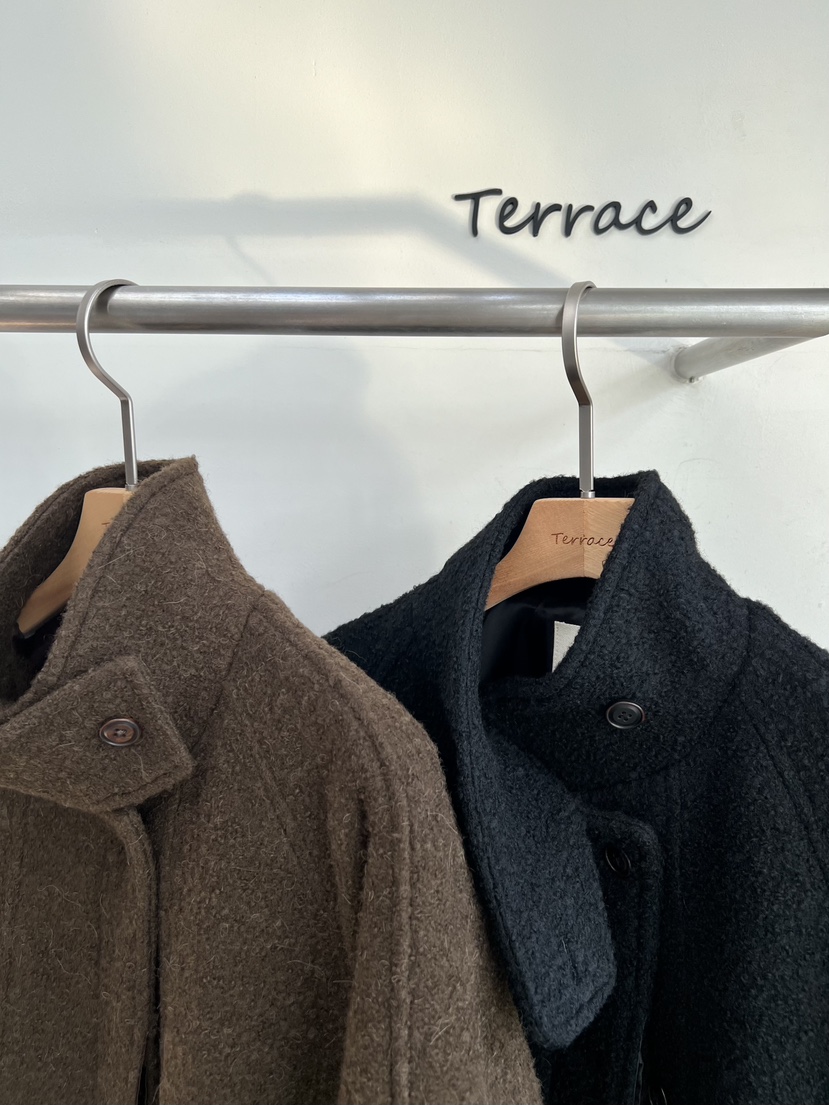 TERRACE韓國直郵㊣女裝新品職業時尚熱賣25秋冬人氣夾克羊毛TERRACE夾克