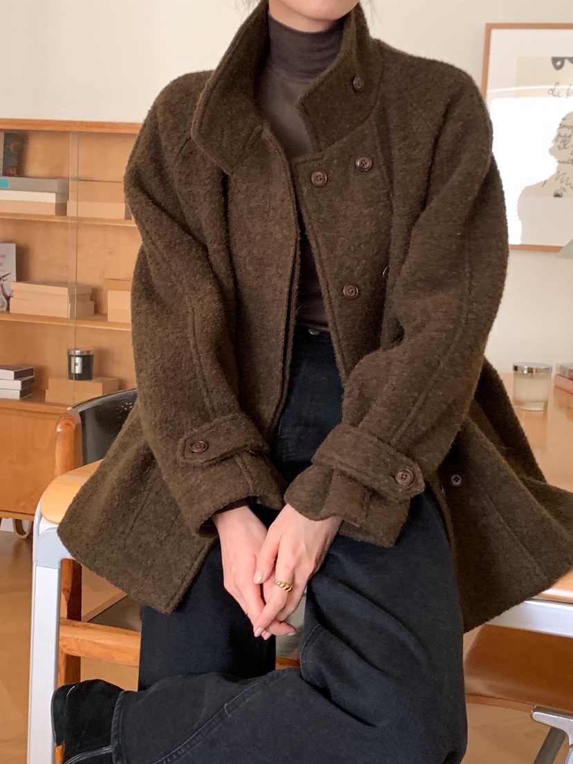 TERRACE韓國直郵㊣女裝新品職業時尚熱賣25秋冬人氣夾克羊毛TERRACE夾克