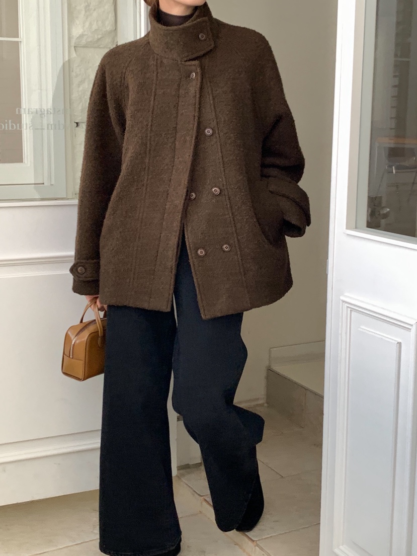 TERRACE韓國直郵㊣女裝新品職業時尚熱賣25秋冬人氣夾克羊毛TERRACE夾克