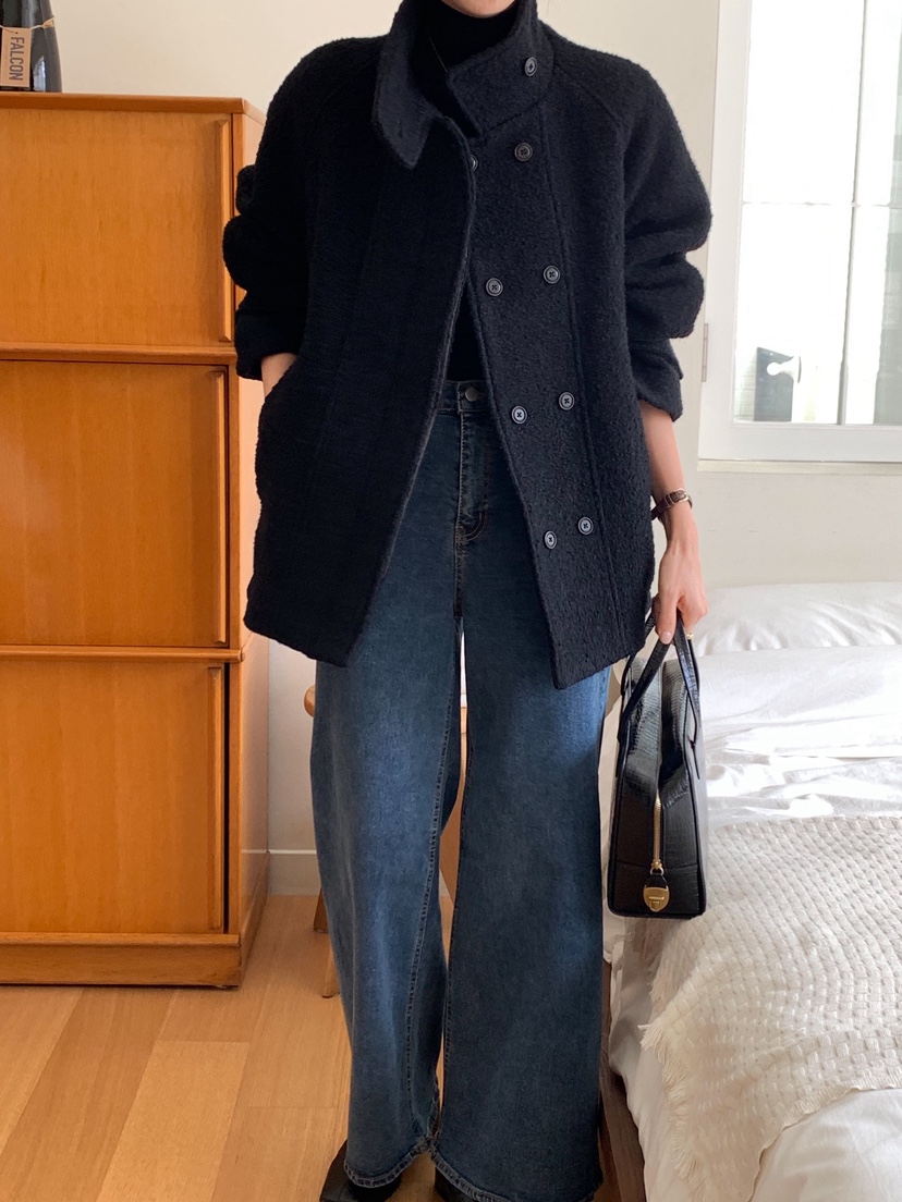 TERRACE韓國直郵㊣女裝新品職業時尚熱賣25秋冬人氣夾克羊毛TERRACE夾克