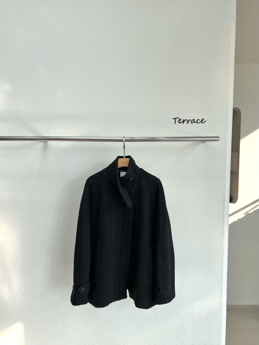 TERRACE韓國直郵㊣女裝新品職業時尚熱賣25秋冬人氣夾克羊毛TERRACE夾克圖色2