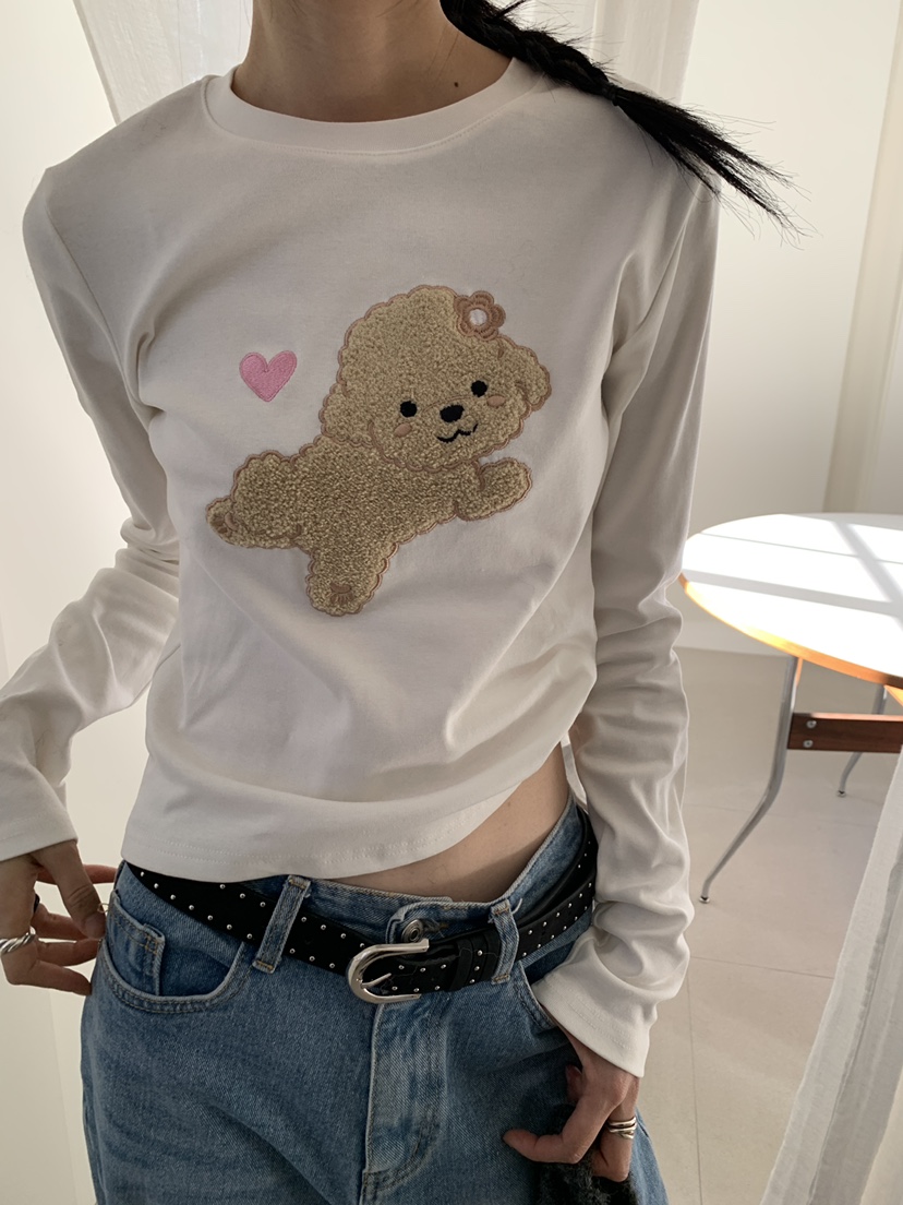 MORE THAN-P東大門㊣直郵女裝新款時尚真品人氣休閑長袖T恤MORE THAN長袖T恤