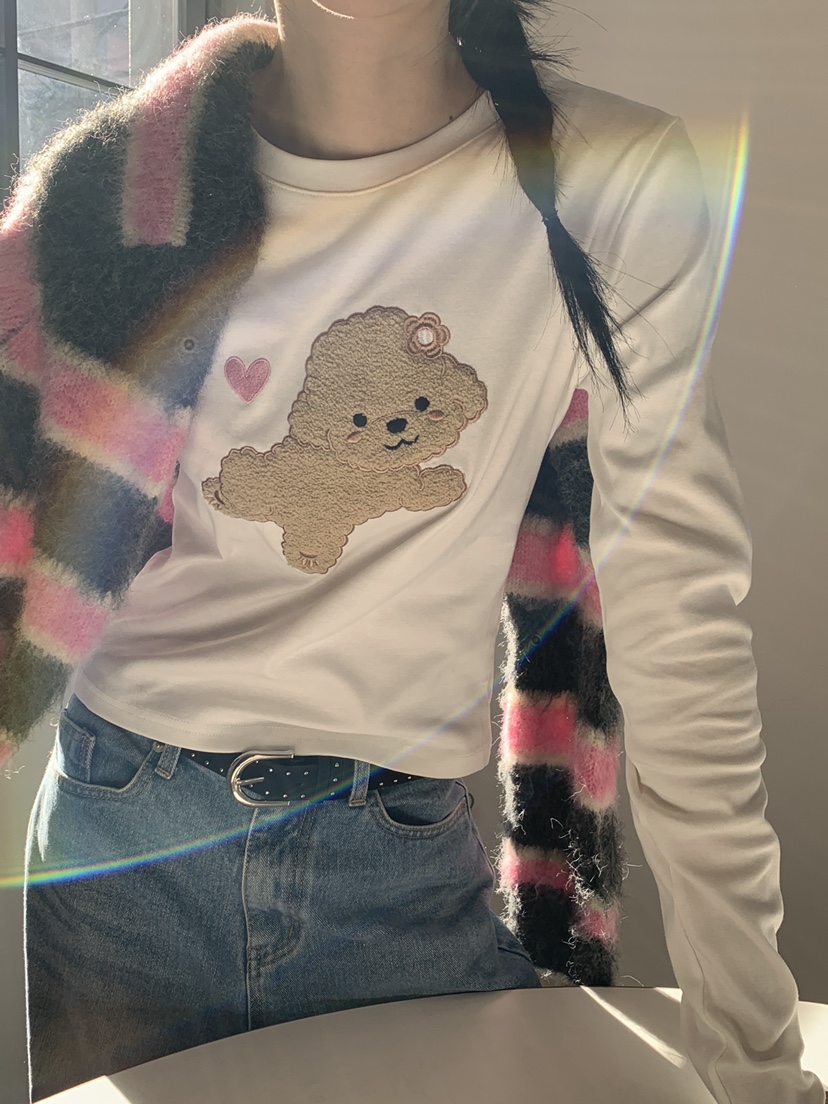 MORE THAN-P東大門㊣直郵女裝新款時尚真品人氣休閑長袖T恤MORE THAN長袖T恤