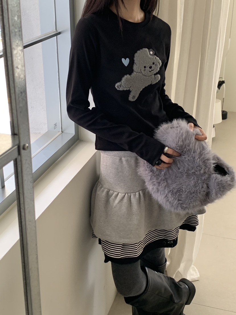 MORE THAN-P東大門㊣直郵女裝新款時尚真品人氣休閑長袖T恤MORE THAN長袖T恤