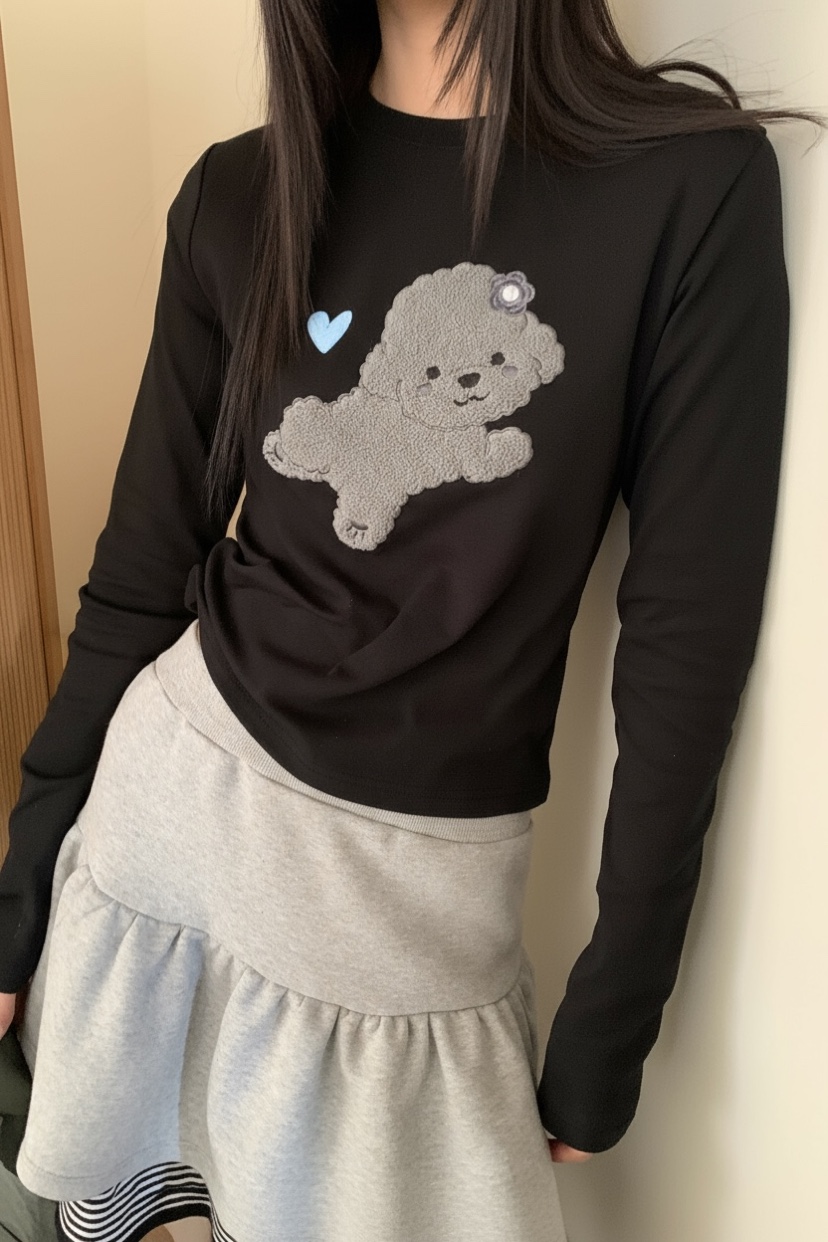 MORE THAN-P東大門㊣直郵女裝新款時尚真品人氣休閑長袖T恤MORE THAN長袖T恤