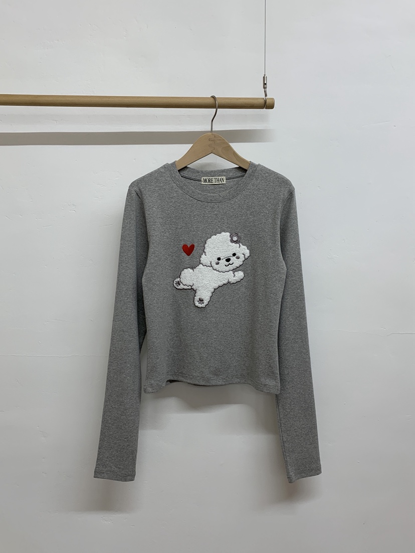 MORE THAN-P東大門㊣直郵女裝新款時尚真品人氣休閑長袖T恤MORE THAN長袖T恤圖色2