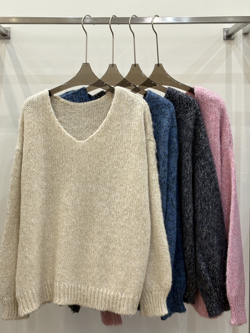 CICI韓國代購㊣女士新款職業熱賣25秋冬休閑推薦真品針織衫V領Ci Ci針織衫