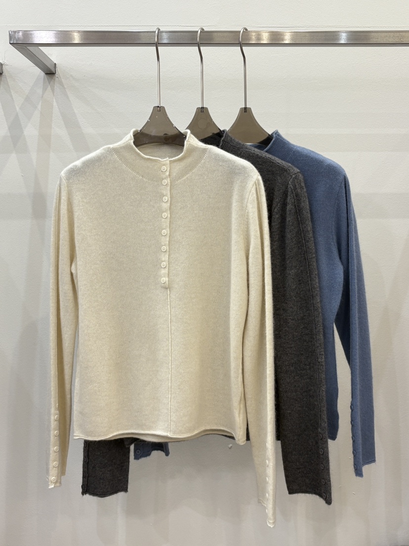 CICI東大門㊣直郵女裝新款職業休閑時尚推薦針織衫口袋紐扣Ci Ci針織衫