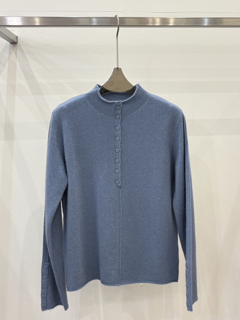 CICI東大門㊣直郵女裝新款職業休閑時尚推薦針織衫口袋紐扣Ci Ci針織衫圖色1