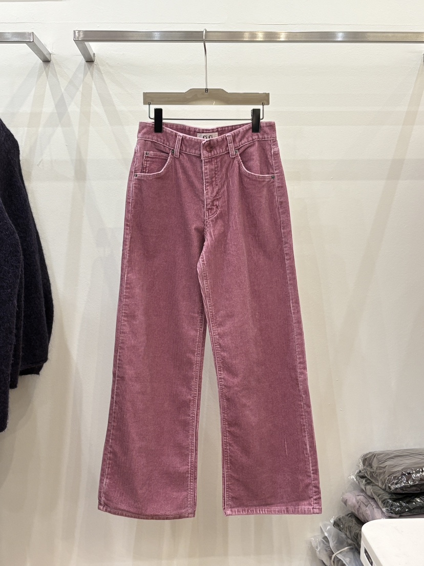 CICI韓國代購㊣女裝新款熱賣人氣休閑真品25秋冬牛仔褲燈芯絨Ci Ci牛仔褲圖色1