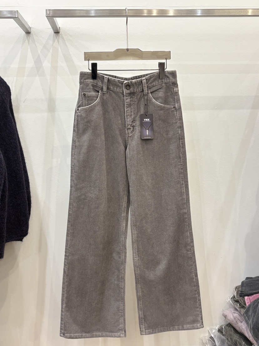 CICI韓國代購㊣女裝新款熱賣人氣休閑真品25秋冬牛仔褲燈芯絨Ci Ci牛仔褲圖色3