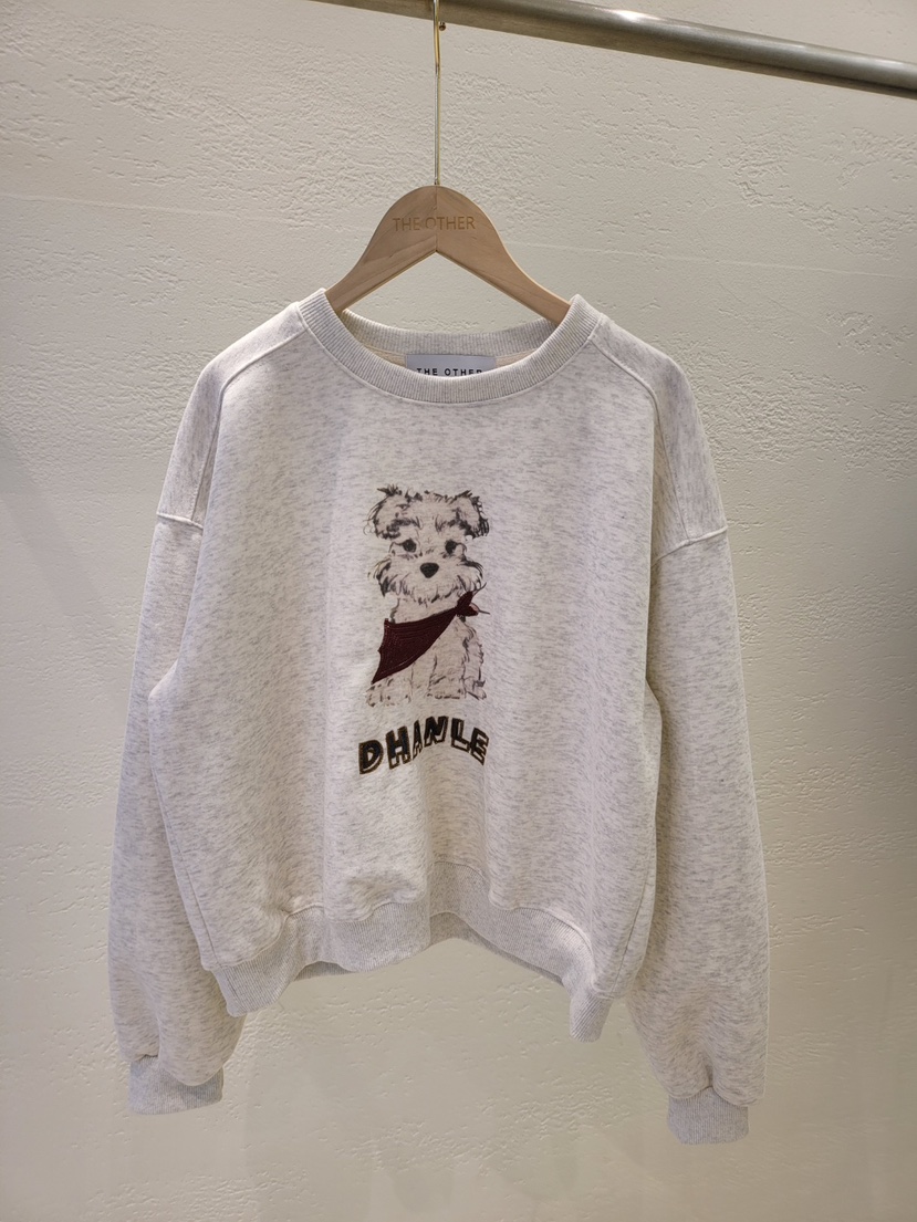 THE OTHER東大門㊣實拍女士新款熱賣人氣真品職業衛衣刺繡THE OTHER衛衣圖色1