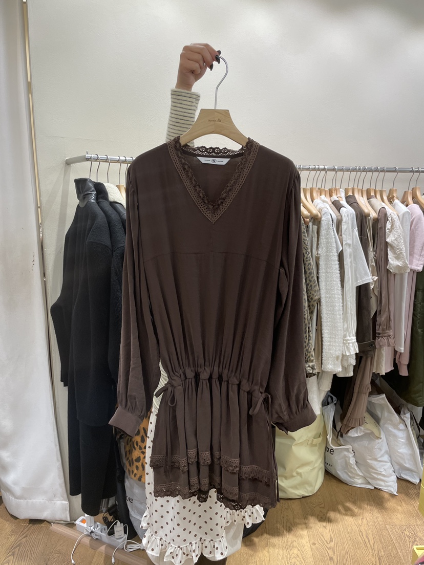 AUVERFIT東大門㊣代購女裝新款熱賣職業真品25秋冬推薦連衣裙AUVERFIT連衣裙圖色2