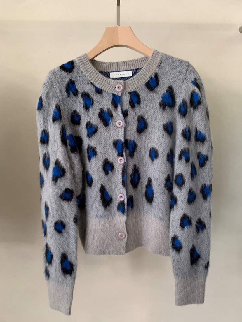 MUSHROOM-A韓國代購㊣女裝新品休閑推薦人氣真品針織衫羊駝MUSHROOM針織衫圖色2