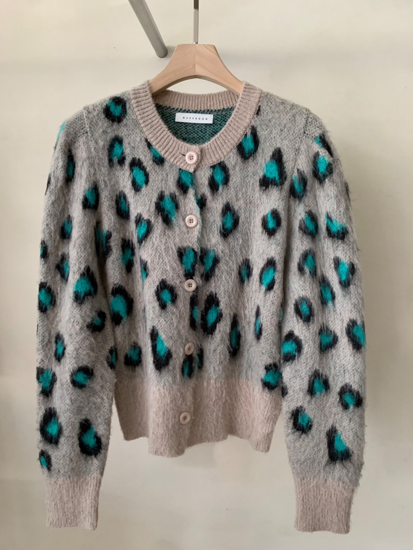 MUSHROOM-A韓國代購㊣女裝新品休閑推薦人氣真品針織衫羊駝MUSHROOM針織衫圖色3