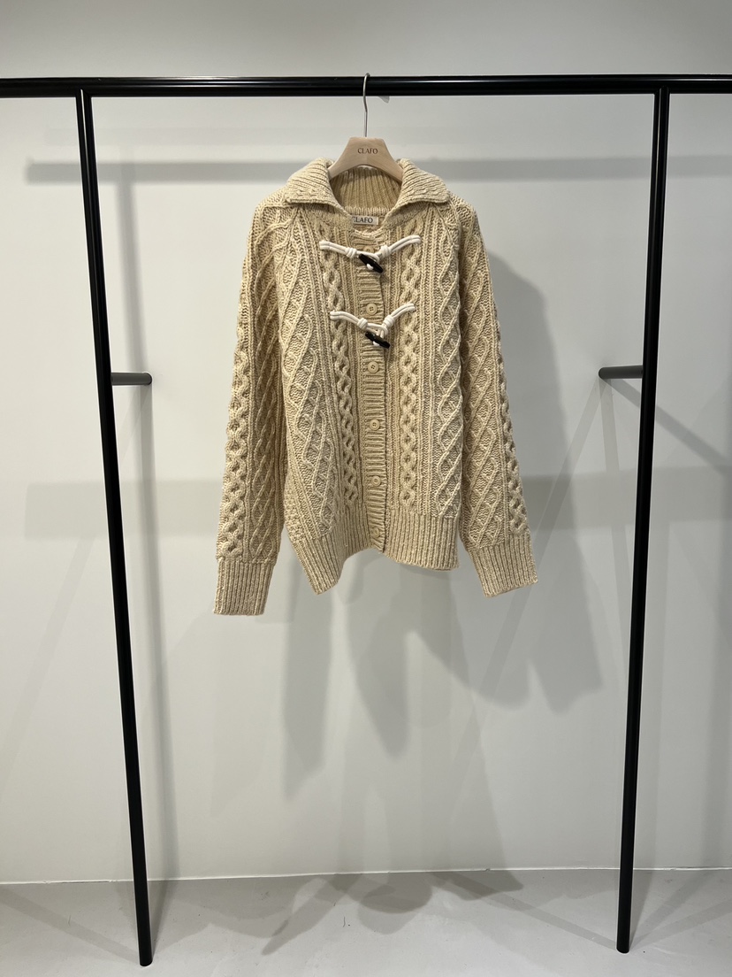 CLAFO東大門㊣實拍女士新品時尚休閑推薦真品25秋冬針織衫開衫CLAFO針織衫圖色3