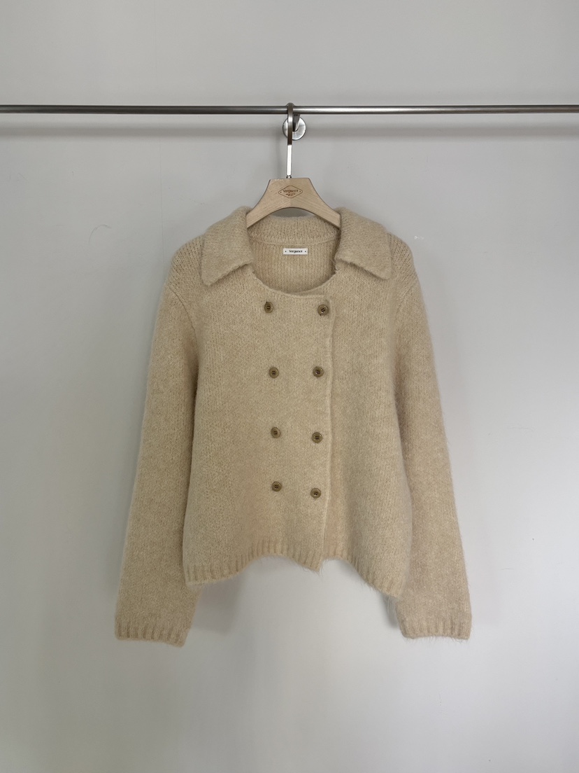 VERGAMOT韓國代購㊣女士新品職業人氣25秋冬熱賣真品針織衫VERGAMOT針織衫圖色1