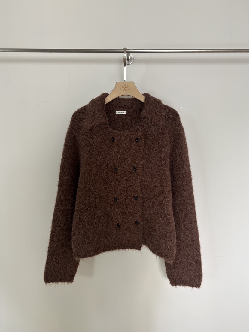 VERGAMOT韓國代購㊣女士新品職業人氣25秋冬熱賣真品針織衫VERGAMOT針織衫圖色2