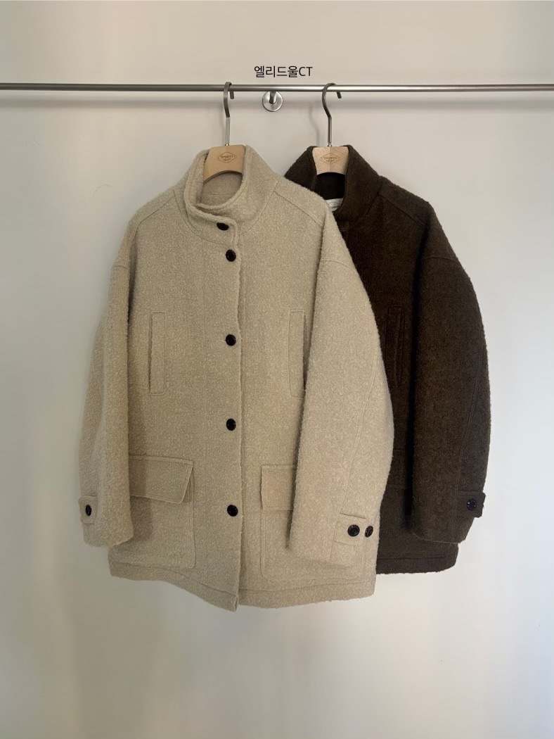 VERGAMOT韓國直郵㊣女士新品時尚推薦職業真品25秋冬短款大衣VERGAMOT短款大衣