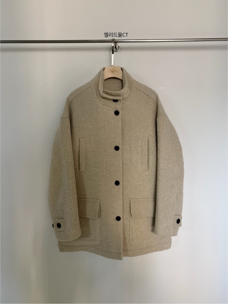 VERGAMOT韓國直郵㊣女士新品時尚推薦職業真品25秋冬短款大衣VERGAMOT短款大衣圖色1