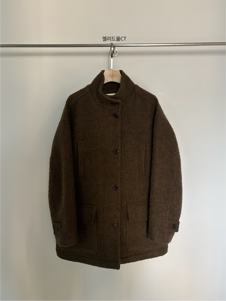 VERGAMOT韓國直郵㊣女士新品時尚推薦職業真品25秋冬短款大衣VERGAMOT短款大衣圖色2