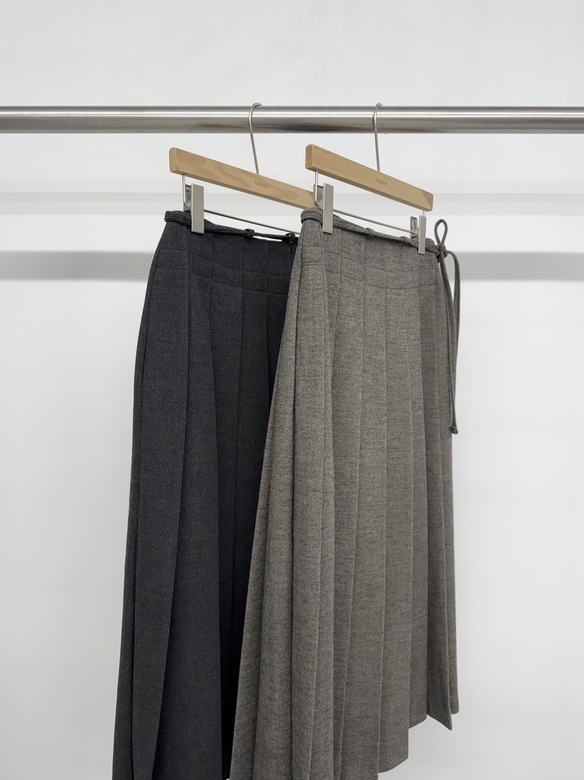 TOOGOOD東大門㊣代購女裝新品休閑推薦熱賣25秋冬長裙百褶褶裙TOOGOOD長裙