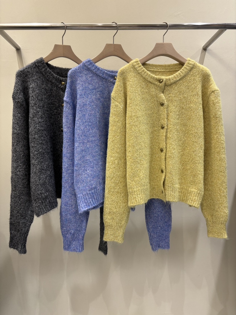 MABE韓國代購㊣女士新品25秋冬時尚真品推薦人氣針織衫開襟衫MABE針織衫