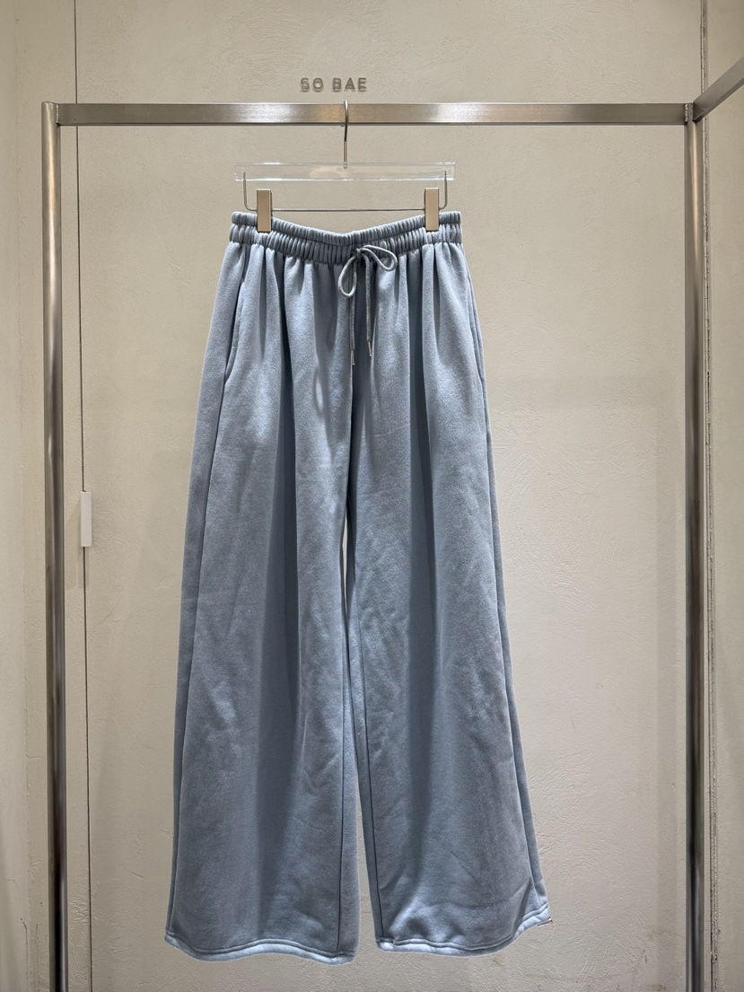 SO BAE韓國代購㊣女裝新款熱賣休閑職業時尚推薦休閑褲加絨SO BAE休閑褲圖色1