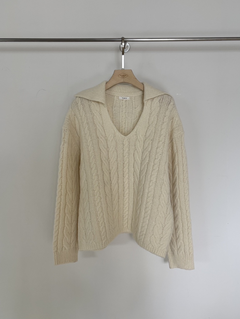 VERGAMOT韓國直郵㊣女裝新款休閑25秋冬人氣真品時尚針織衫VERGAMOT針織衫圖色1