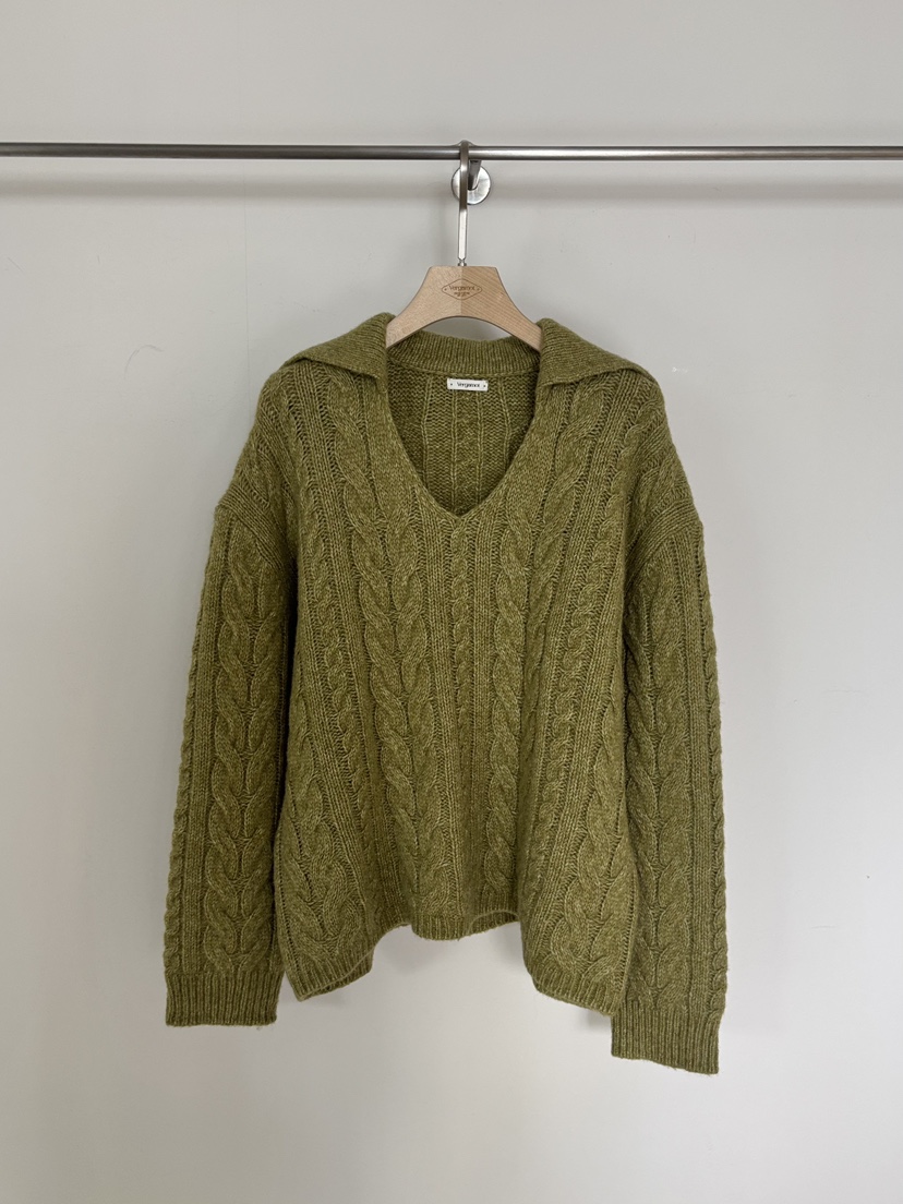 VERGAMOT韓國直郵㊣女裝新款休閑25秋冬人氣真品時尚針織衫VERGAMOT針織衫圖色2