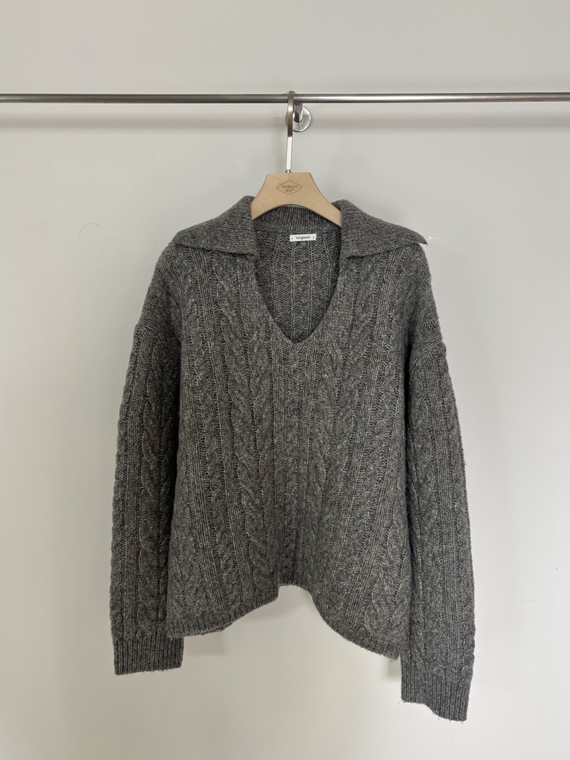 VERGAMOT韓國直郵㊣女裝新款休閑25秋冬人氣真品時尚針織衫VERGAMOT針織衫圖色3