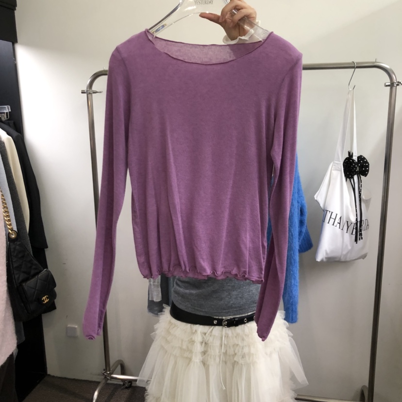 MORE THAN YESTERDAY/LOVE YOU SO MUCH韓國直郵㊣女士新款25秋冬長袖T恤LYSM/MORE THAN YESTERDAY長袖T恤圖色1