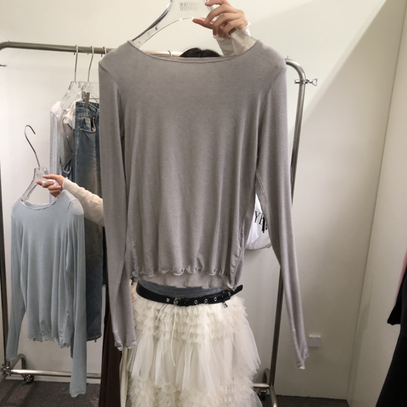 MORE THAN YESTERDAY/LOVE YOU SO MUCH韓國直郵㊣女士新款25秋冬長袖T恤LYSM/MORE THAN YESTERDAY長袖T恤圖色3