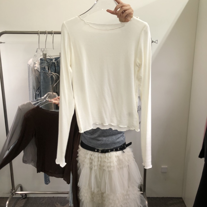 MORE THAN YESTERDAY/LOVE YOU SO MUCH韓國直郵㊣女士新款25秋冬長袖T恤LYSM/MORE THAN YESTERDAY長袖T恤圖色4