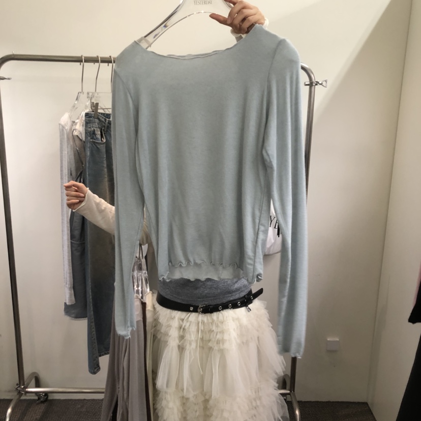 MORE THAN YESTERDAY/LOVE YOU SO MUCH韓國直郵㊣女士新款25秋冬長袖T恤LYSM/MORE THAN YESTERDAY長袖T恤圖色5