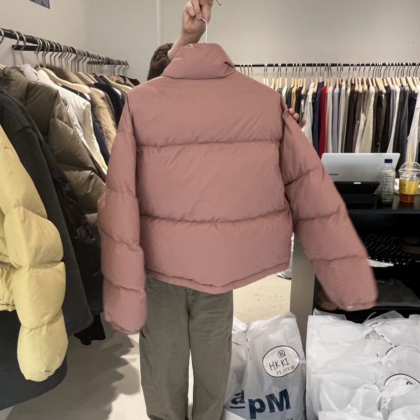 PLATE韓國代購㊣女士新品時尚真品推薦職業休閑短款羽絨服鴨絨PLATE短款羽絨服