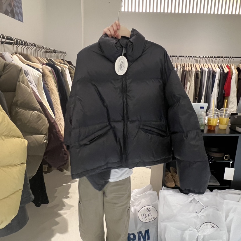 PLATE韓國代購㊣女士新品時尚真品推薦職業休閑短款羽絨服鴨絨PLATE短款羽絨服圖色3